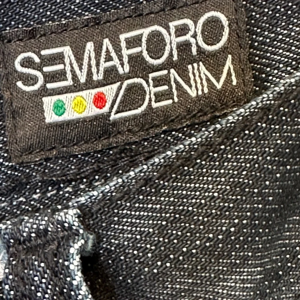 Semaforo Guido Dark Wash Button Fly Y2K Jersey Shore Streetwear Jeans
